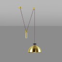 Roll & Hill - Shape Up Pendant  Hemisphere Gold